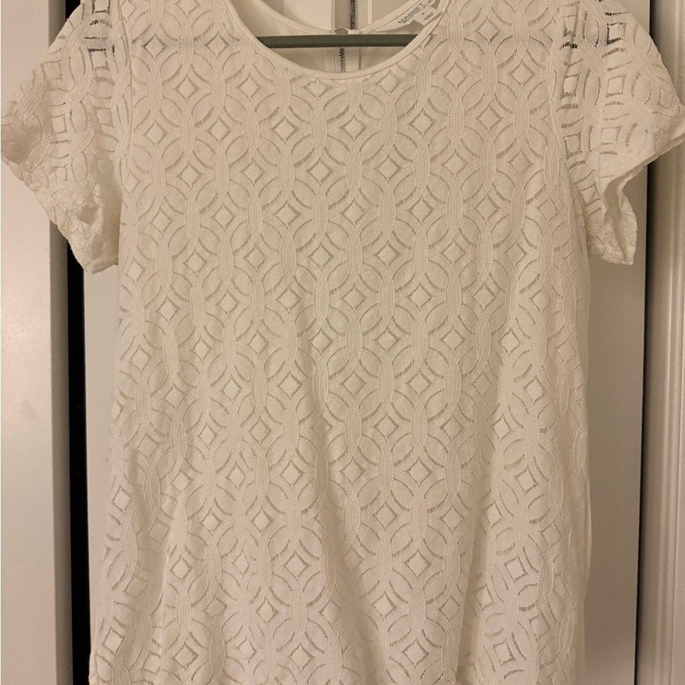 Professional White Lace Women's Top